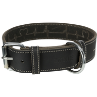 TRIXIE Rustic Fettleder-Halsband Heartbeat