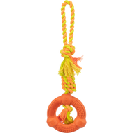 TRIXIE Spieltau mit Ring, Naturgummi