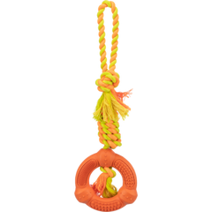 TRIXIE Spieltau mit Ring, Naturgummi