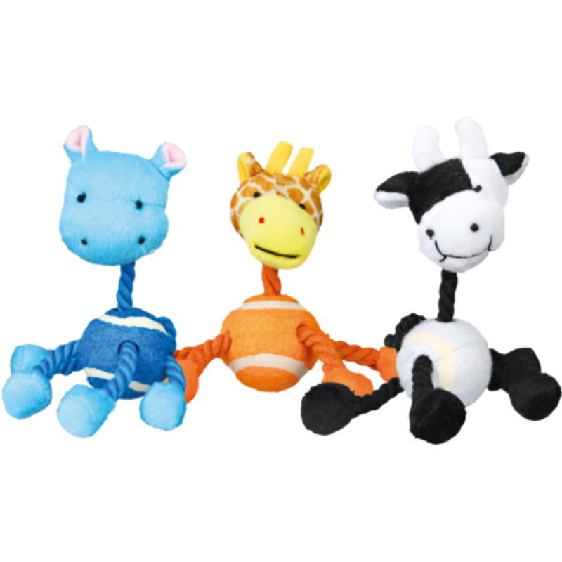 TRIXIE Tier mit Tennisball und Tau