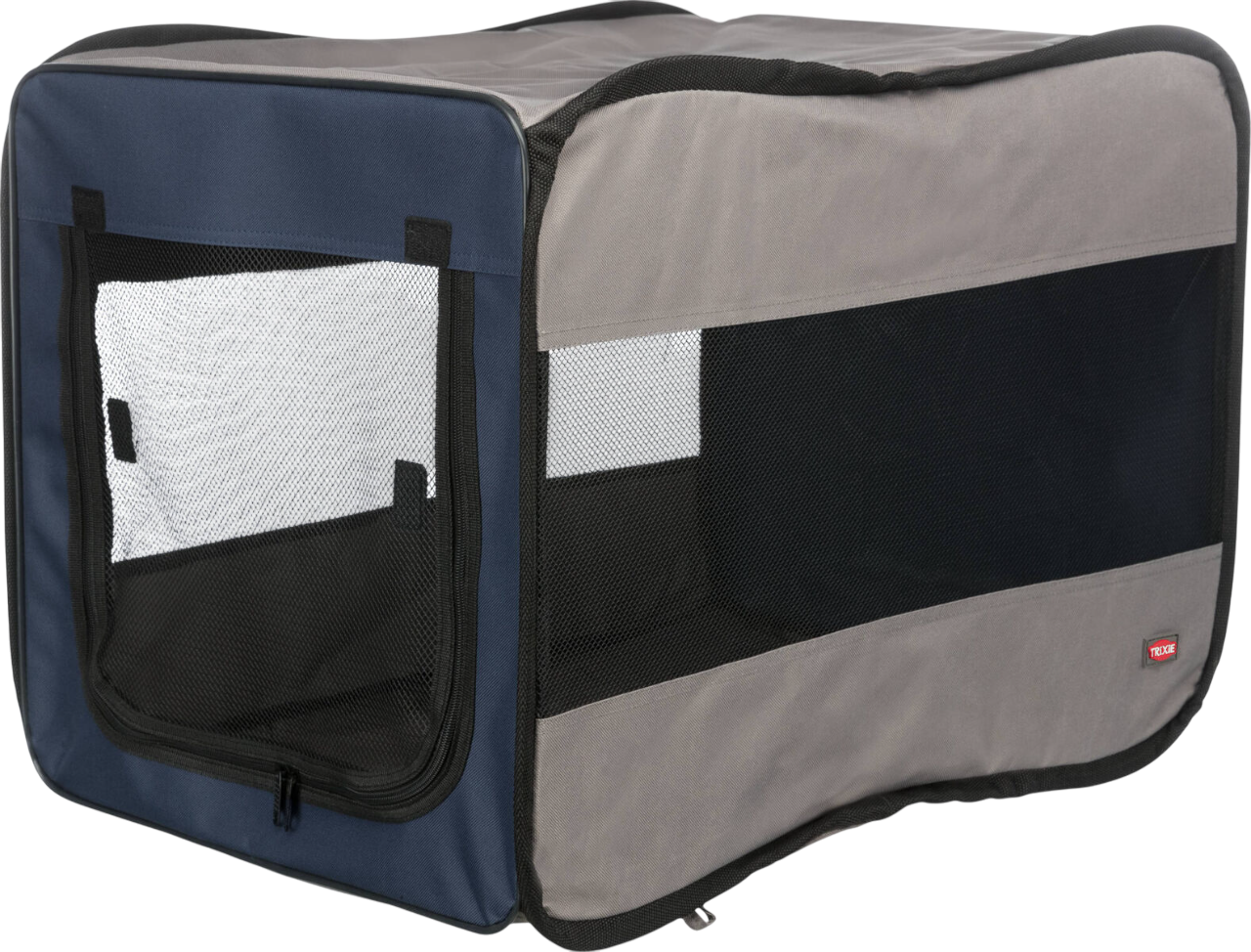 Trixie Transport Hütte Twister Gr.M, dunkelblau hellblau