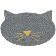 TRIXIE Vorleger für Katzentoiletten, Katzenkopf, PVC