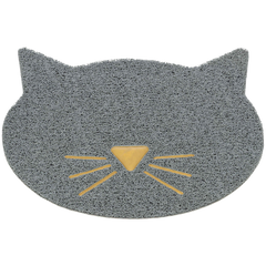 TRIXIE Vorleger für Katzentoiletten, Katzenkopf, PVC