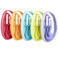 Tick Twister by OTom Zeckenhaken mit Silikongriff 2 Stück Multicolor mit Clipbox