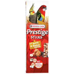 Versele Prestige Sticks Großsittiche mit Nüssen & Rosinentopping