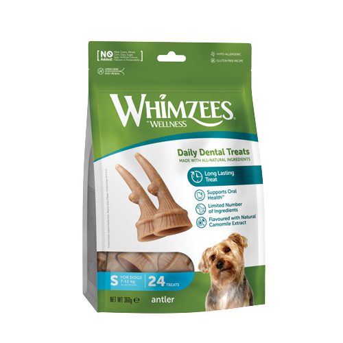 WHIMZEES Dog Snack Antler/Geweih S 360 g