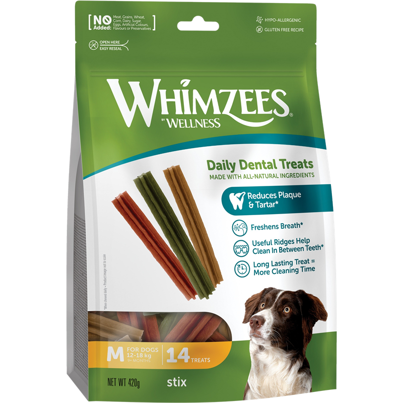 WHIMZEES Dog Snack Stix M 360 g