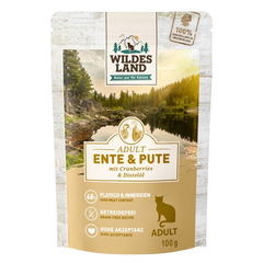 Wildes Land Ente und Pute mit Cranberries 100 g