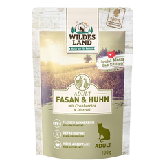 Wildes Land Fasan und Huhn mit Cranberries 100 g