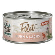 Wildes Land Filet Huhn & Lachs mit Kürbis 80 g