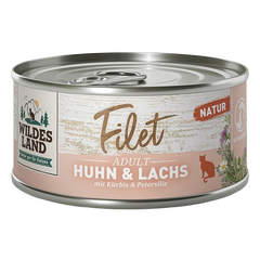 Wildes Land Filet Huhn & Lachs mit Kürbis 80 g