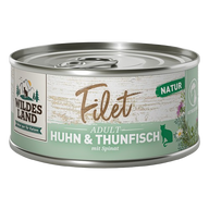 Wildes Land Filet Huhn & Thunfisch mit Spinat