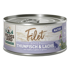 Wildes Land Filet Thunfisch & Lachs 80 g