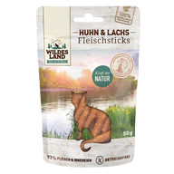 Wildes Land Huhn und Lachs Sticks 50 g