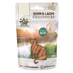 Wildes Land Huhn und Lachs Sticks 50 g