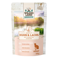 Wildes Land Huhn und Lachs mit Cranberries 100 g