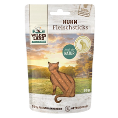 Wildes Land Huhn Pur Sticks 50 g