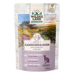 Wildes Land Kaninchen & Huhn mit Cranberries 100 g