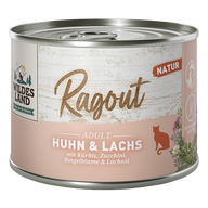 Wildes Land Ragout Huhn & Lachs mit Karotten 180 g