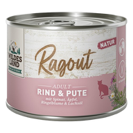 Wildes Land Ragout Rind & Pute mit Spinat