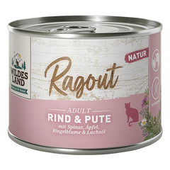 Wildes Land Ragout Rind & Pute mit Spinat