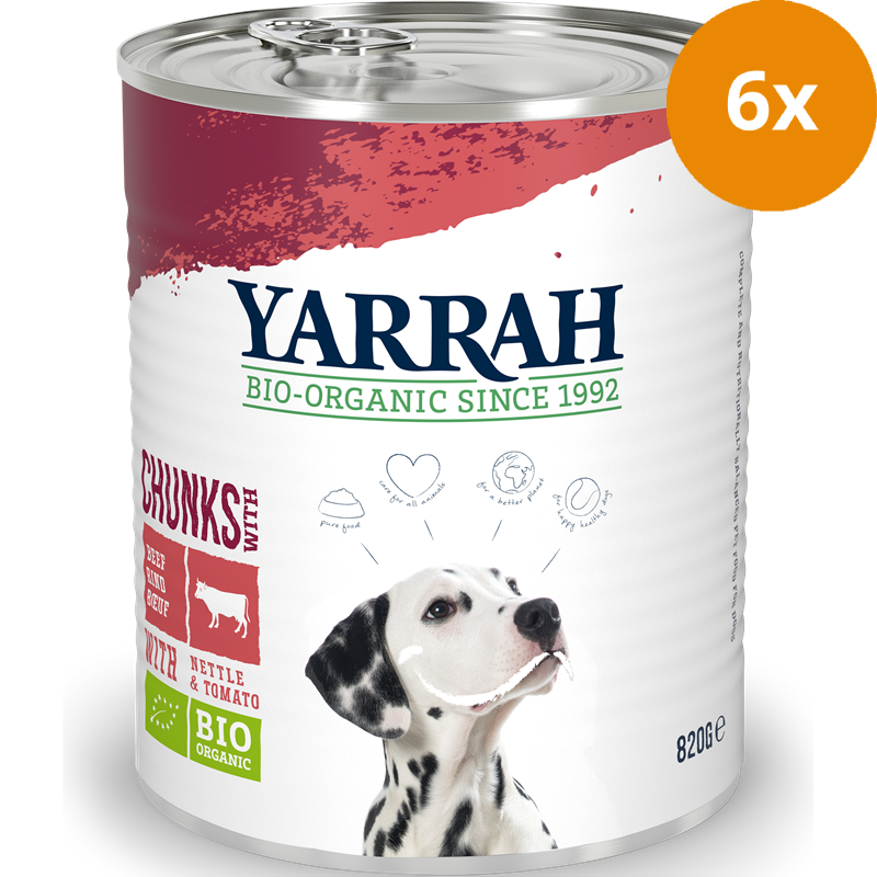 Yarrah Bio Chunks Huhn & Rind 820 g