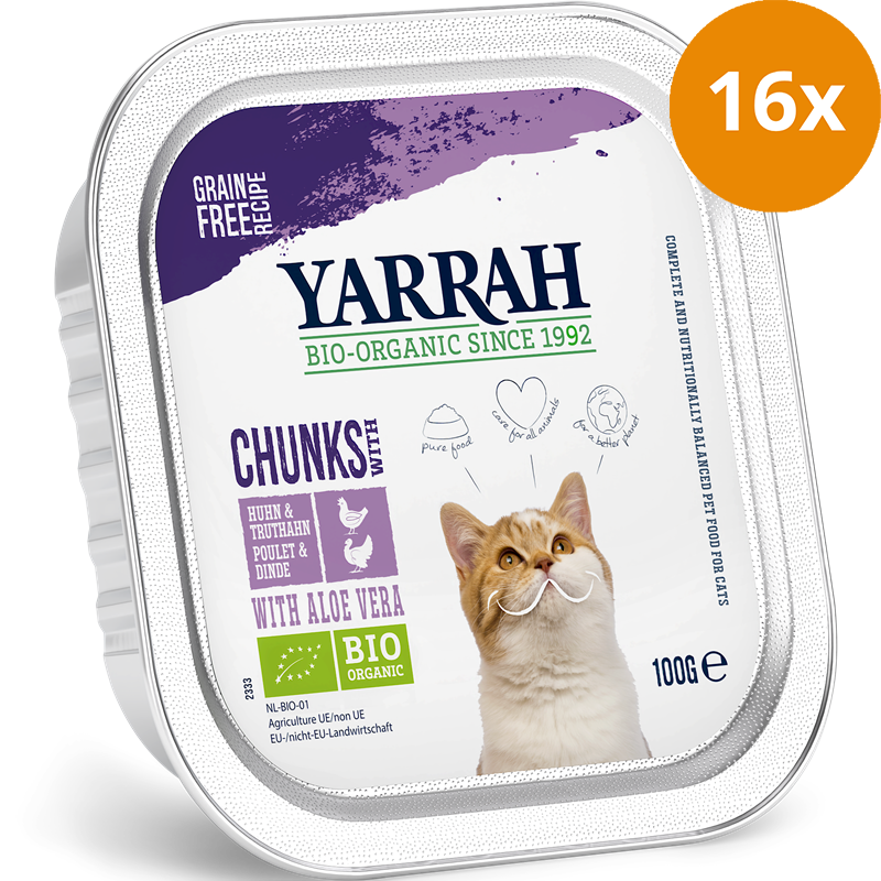Yarrah Bio Chunks Huhn & Truthahn 100 g