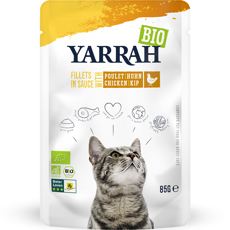 Yarrah Bio Pouch Filets Huhn in Soße 85 g