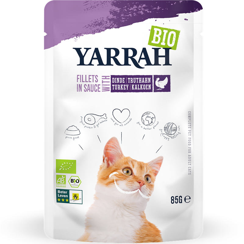 Yarrah Bio Pouch Filets Truthahn in Soße 85 g