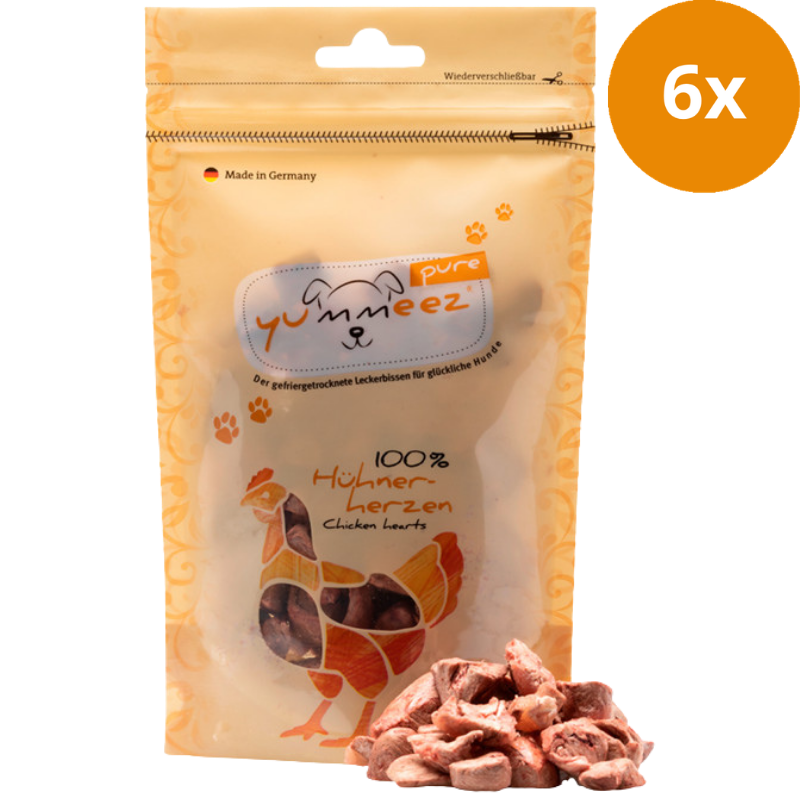 yummeez PURE CHICKEN HEARTS Hühnerherzen 35 g